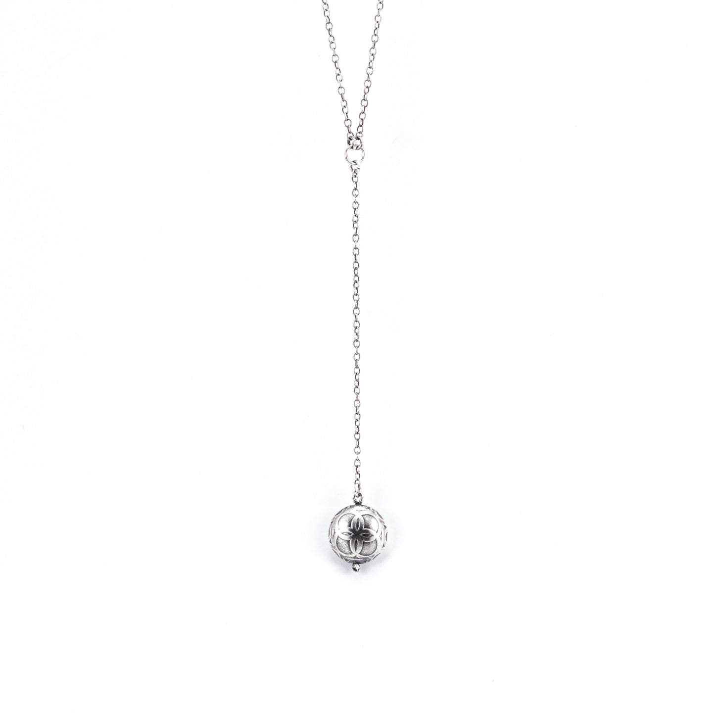 Token Drop Lariat Necklace-pendant necklace-Blue Hour Designs