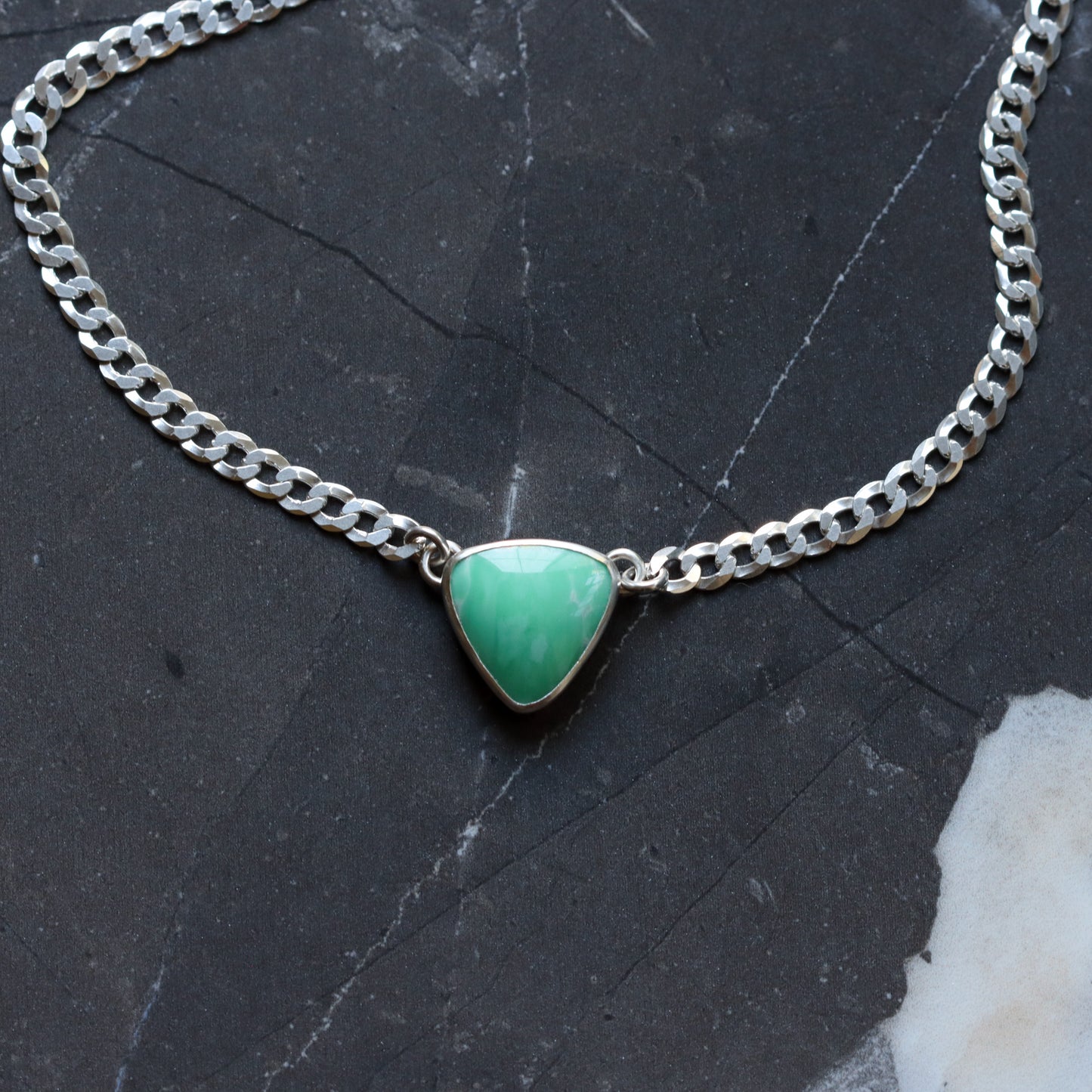 Variscite Choker 2 - OOAK-pendant necklace-Blue Hour Designs