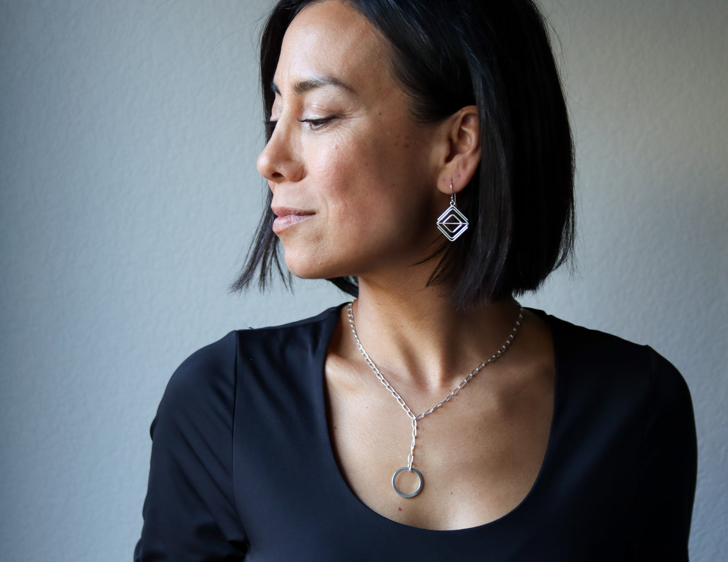 Vesta Earrings - Small-dangle earrings-Blue Hour Designs