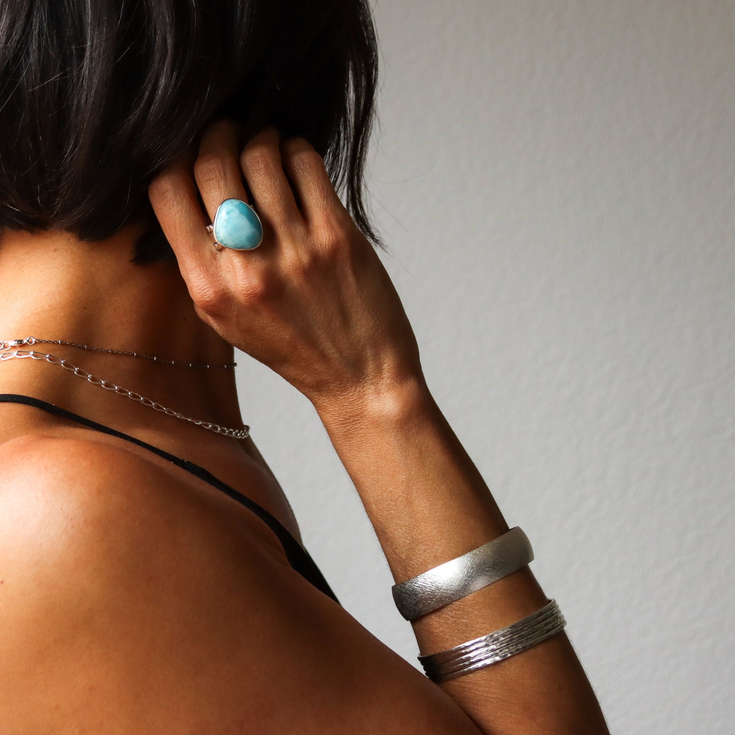Desert Bangle - Set of 5 - Silver