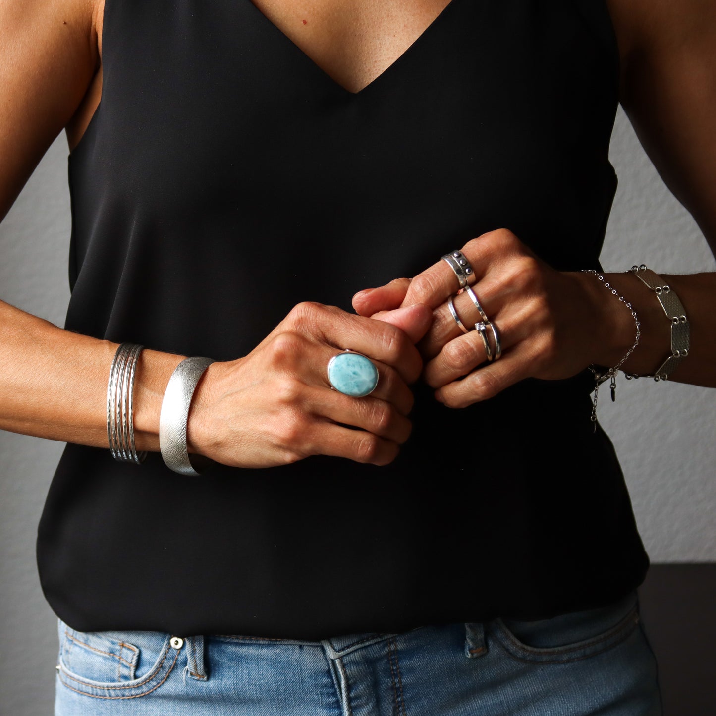Sky Ring 5 - OOAK - size 7.75