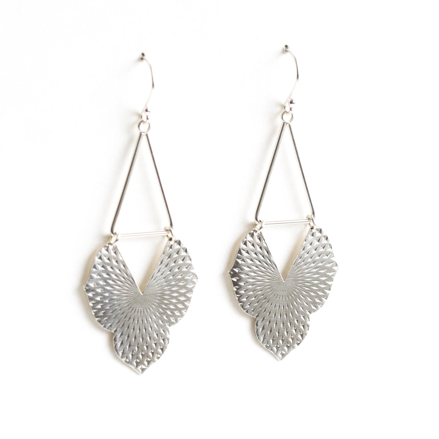 Alhambra Earrings - Silver-dangle earrings-Blue Hour Designs
