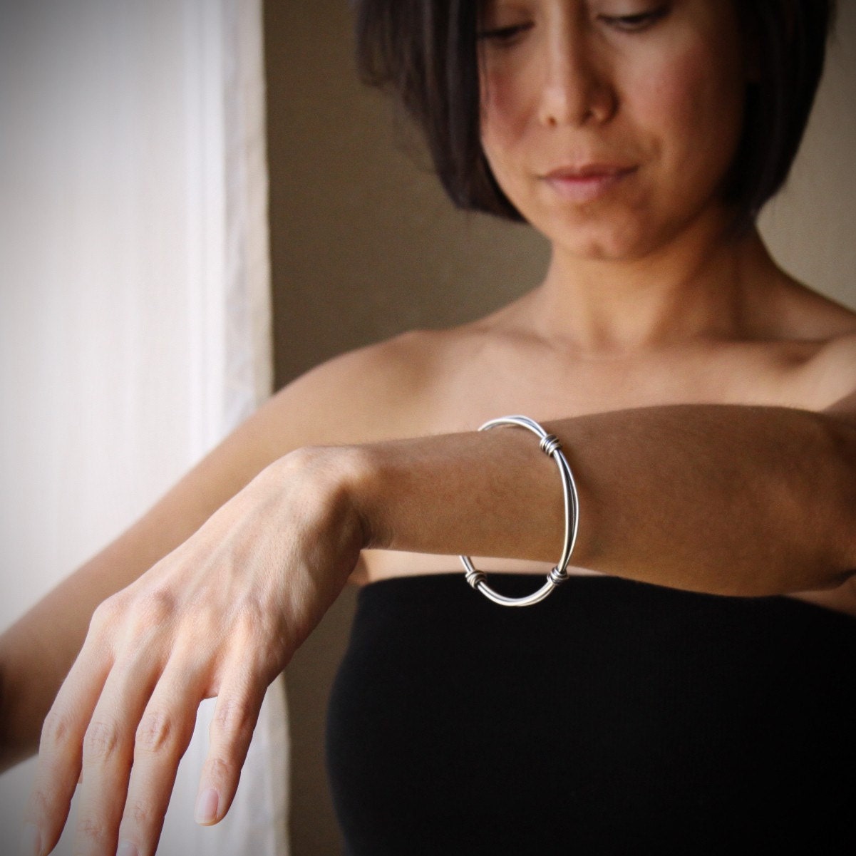 Bundle Hoop Bracelet-bangle bracelet-Blue Hour Designs