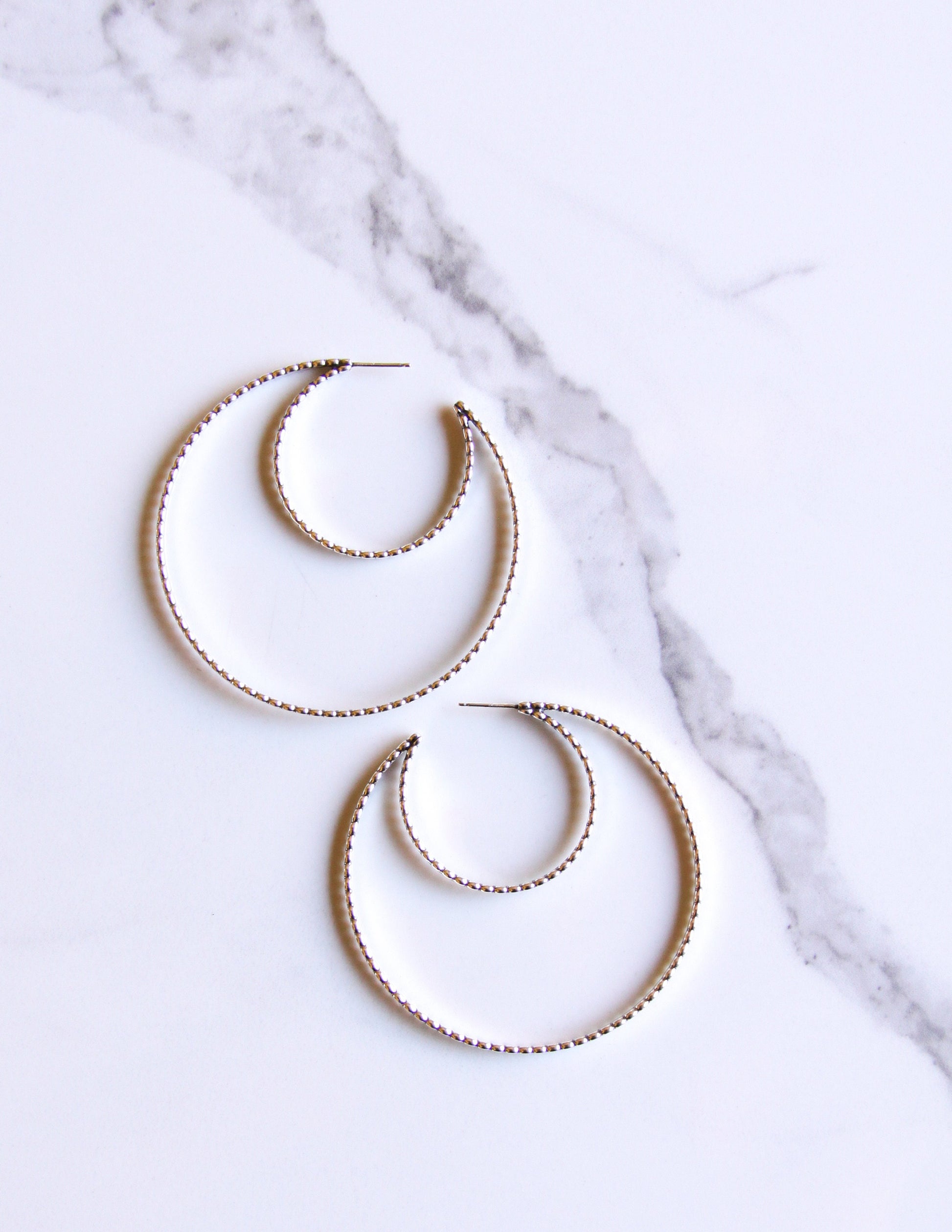 Cielo Hoops-hoop earrings-Blue Hour Designs