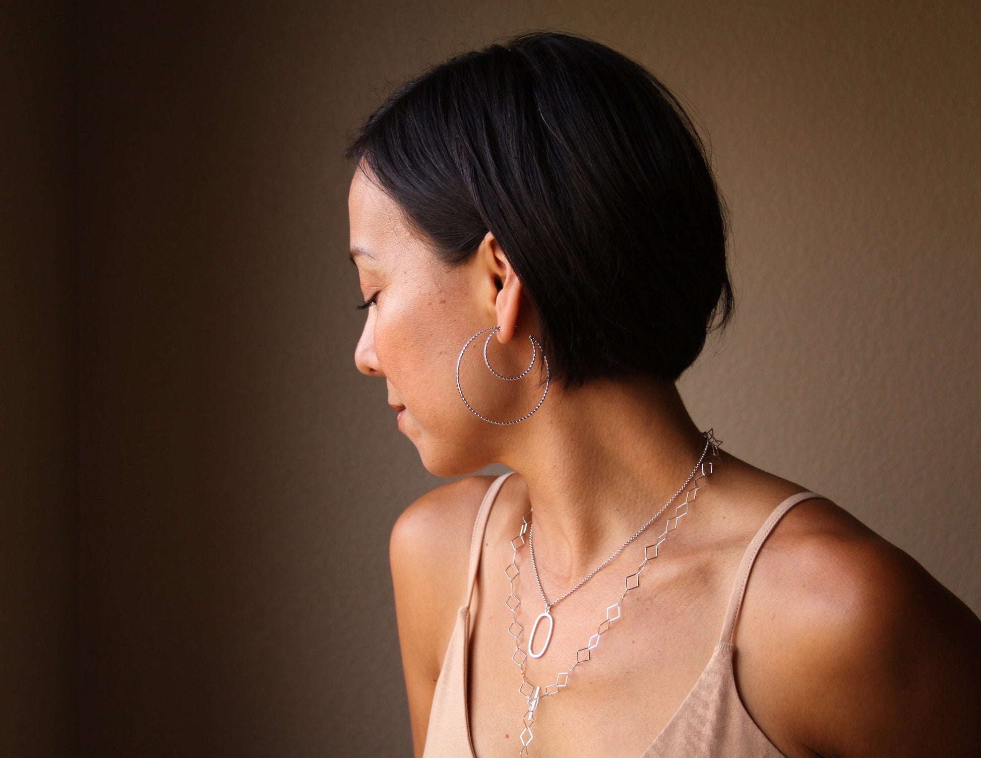Cielo Hoops-hoop earrings-Blue Hour Designs