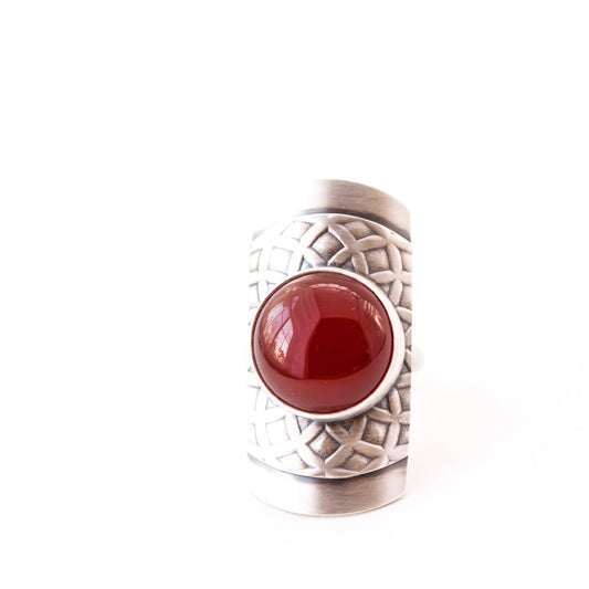 Helene Ring - Carnelian-cocktail ring-Blue Hour Designs