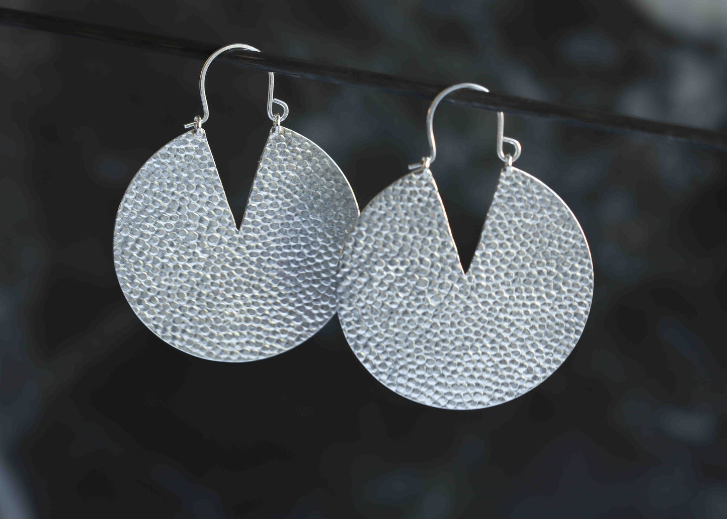 Iya Earrings - Large-hoop earrings-Blue Hour Designs