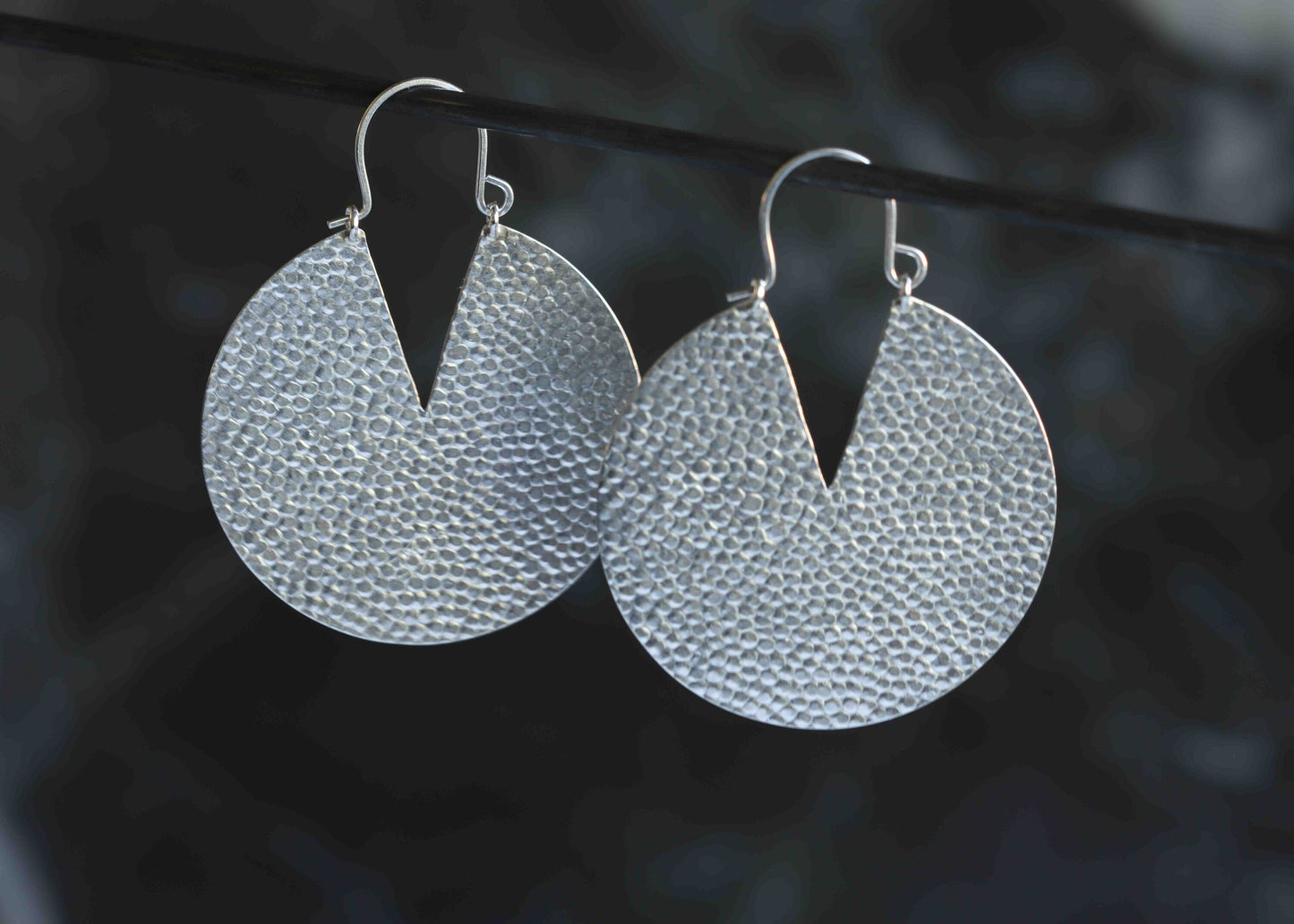 Iya Earrings - Large-hoop earrings-Blue Hour Designs