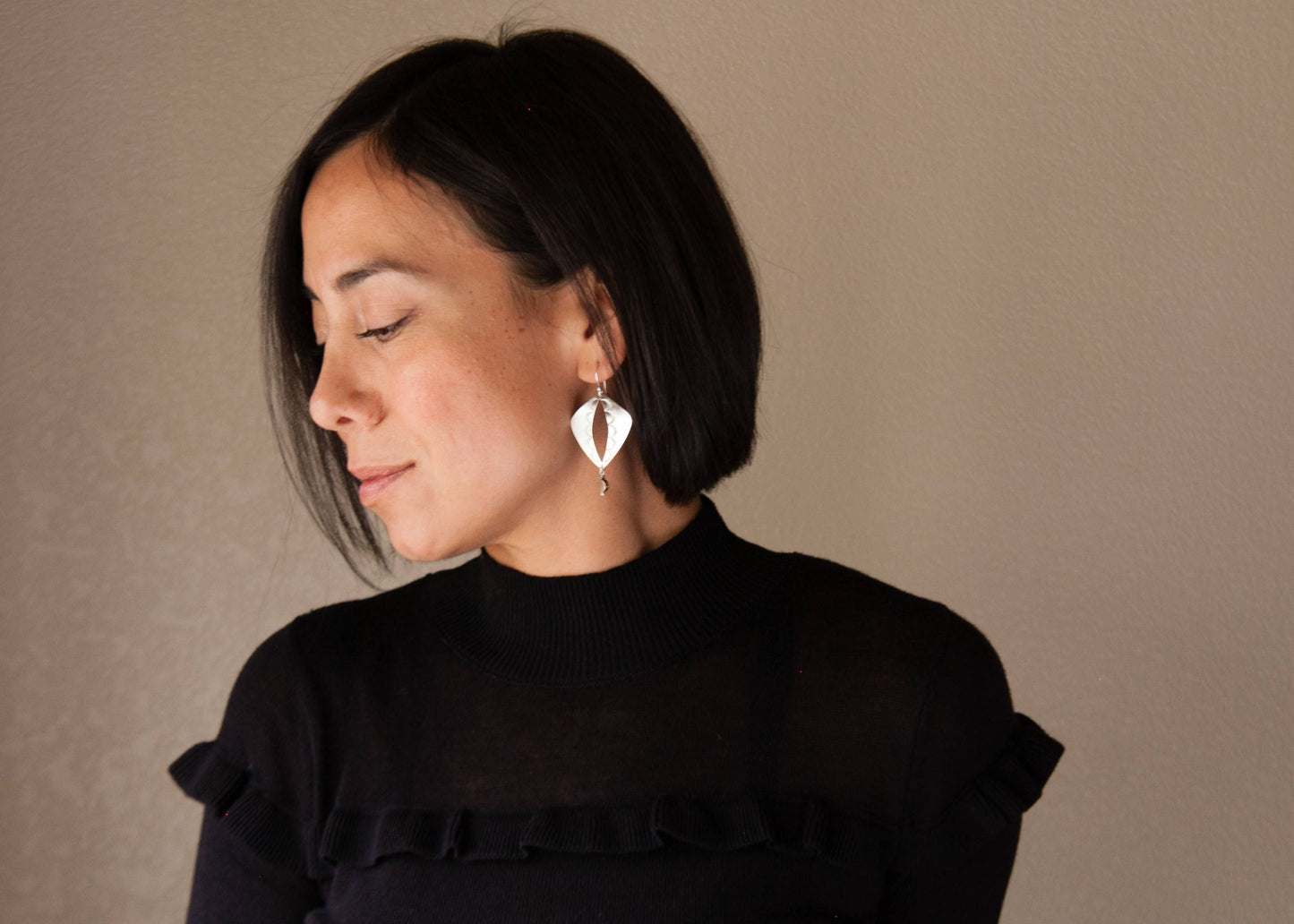 Khepri Earrings-dangle earrings-Blue Hour Designs