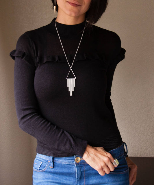 Linea Necklace-pendant necklace-Blue Hour Designs