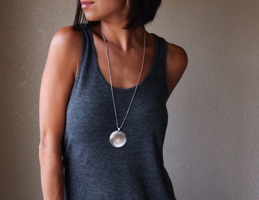 Mandala Necklace-pendant necklace-Blue Hour Designs