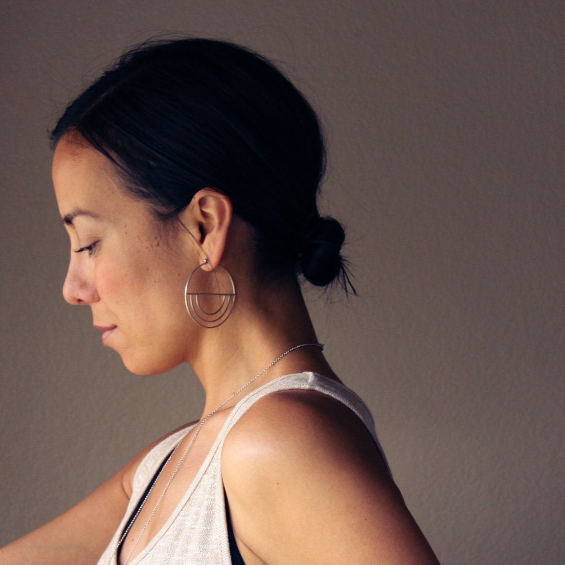 Mitra Hoop Earrings-hoop earrings-Blue Hour Designs