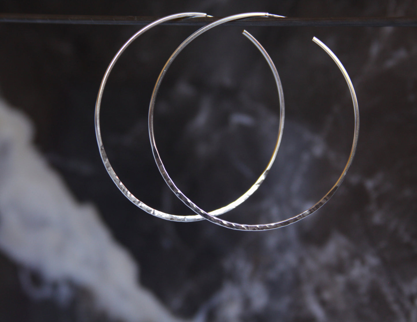 Oberon Hoops-hoop earrings-Blue Hour Designs