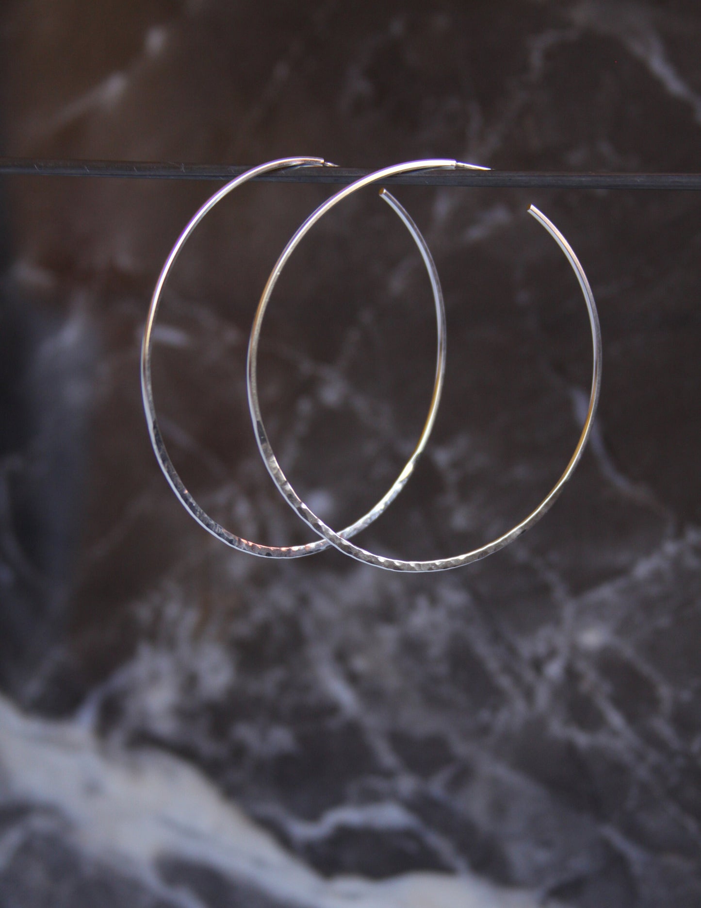Oberon Hoops-hoop earrings-Blue Hour Designs