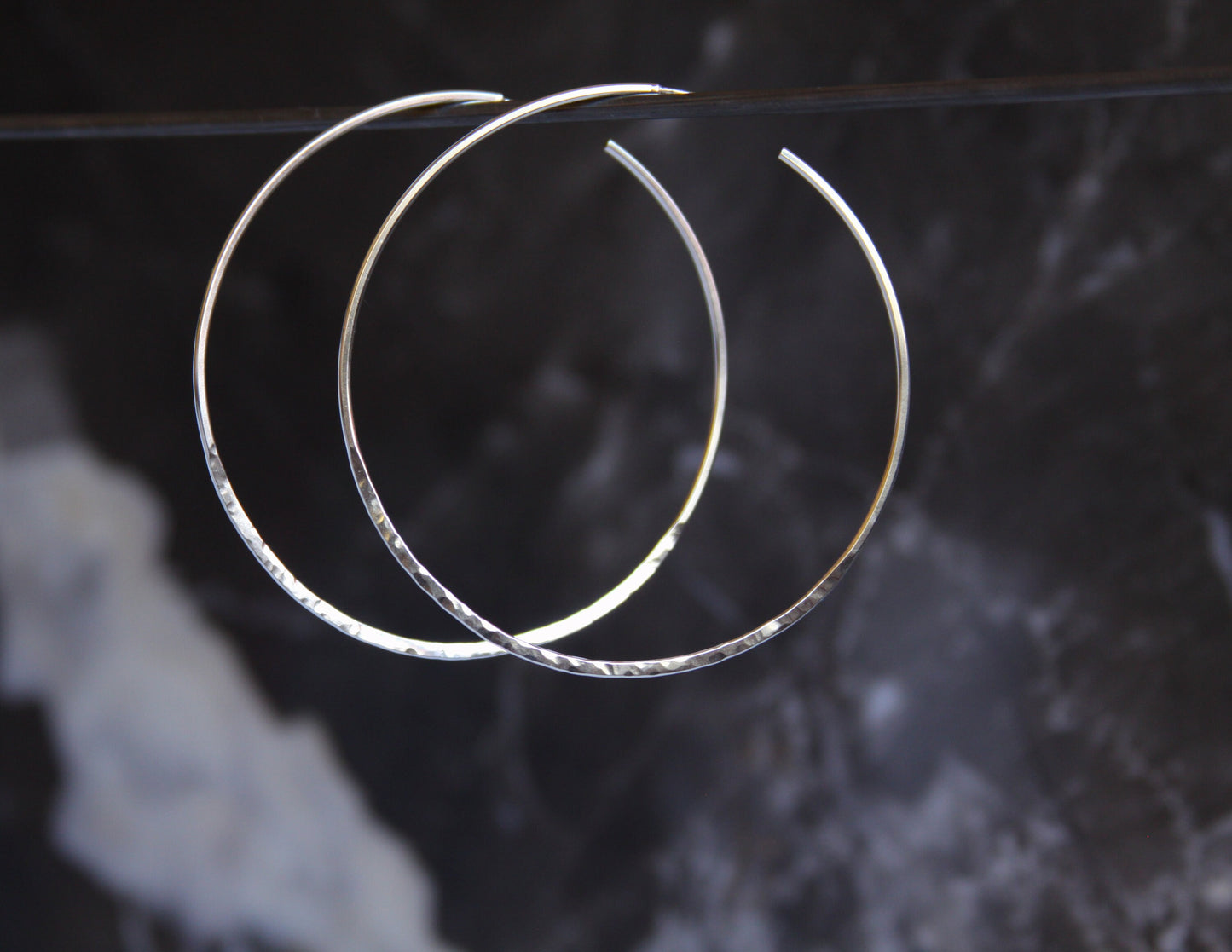 Oberon Hoops-hoop earrings-Blue Hour Designs