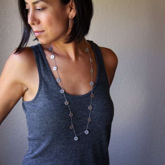 Ona Necklace - Long-chain necklace-Blue Hour Designs