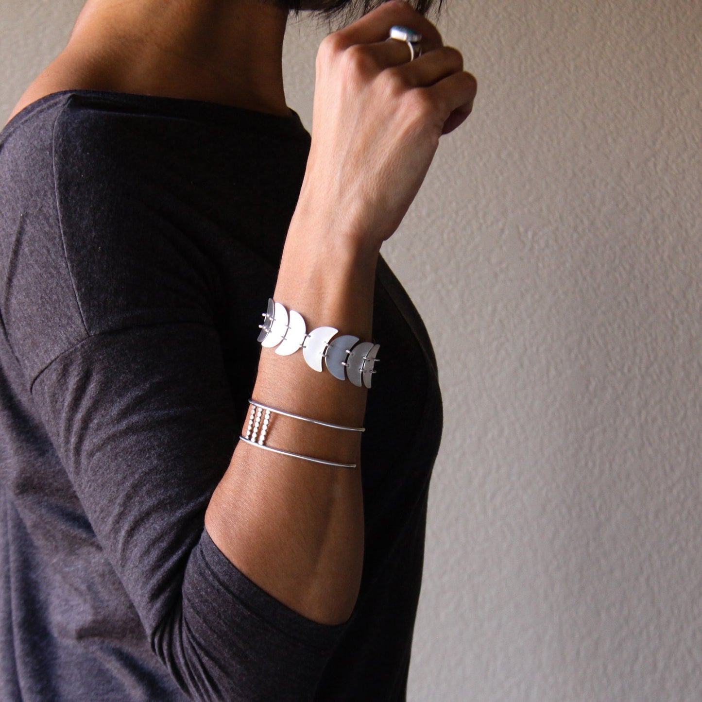 Parallel Cuff - Small-cuff bracelet-Blue Hour Designs