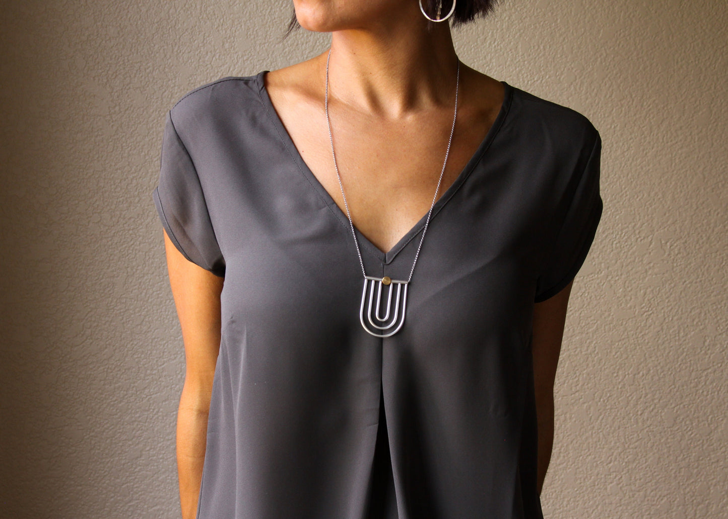 Portal Necklace-pendant necklace-Blue Hour Designs