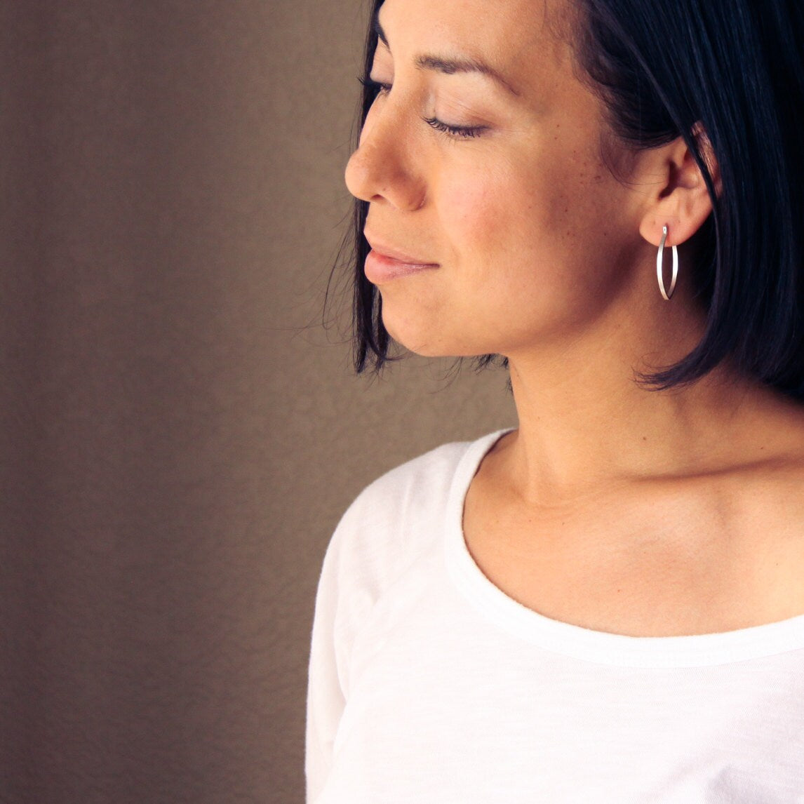 Porter Hoops - Small-hoop earrings-Blue Hour Designs