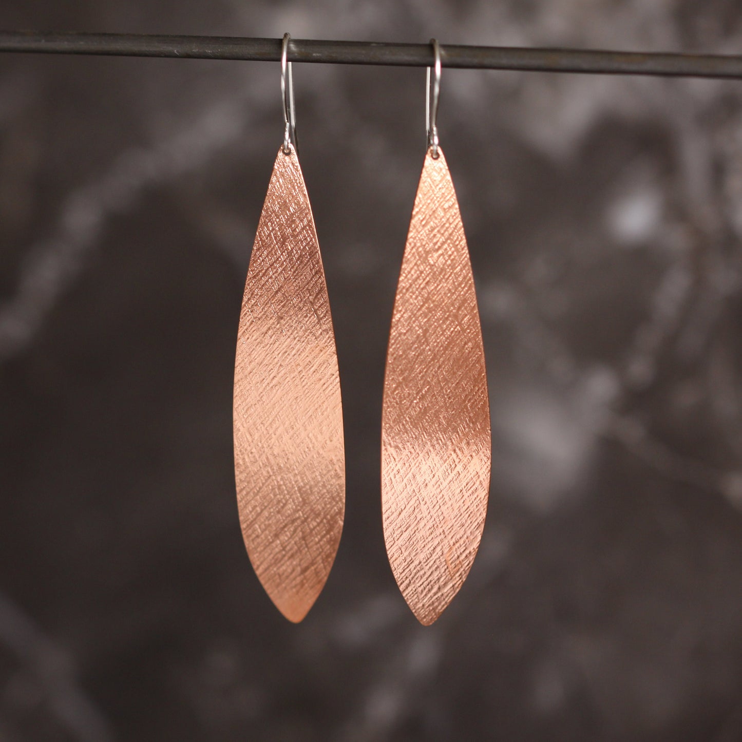 Quill Earrings - Copper-dangle earrings-Blue Hour Designs