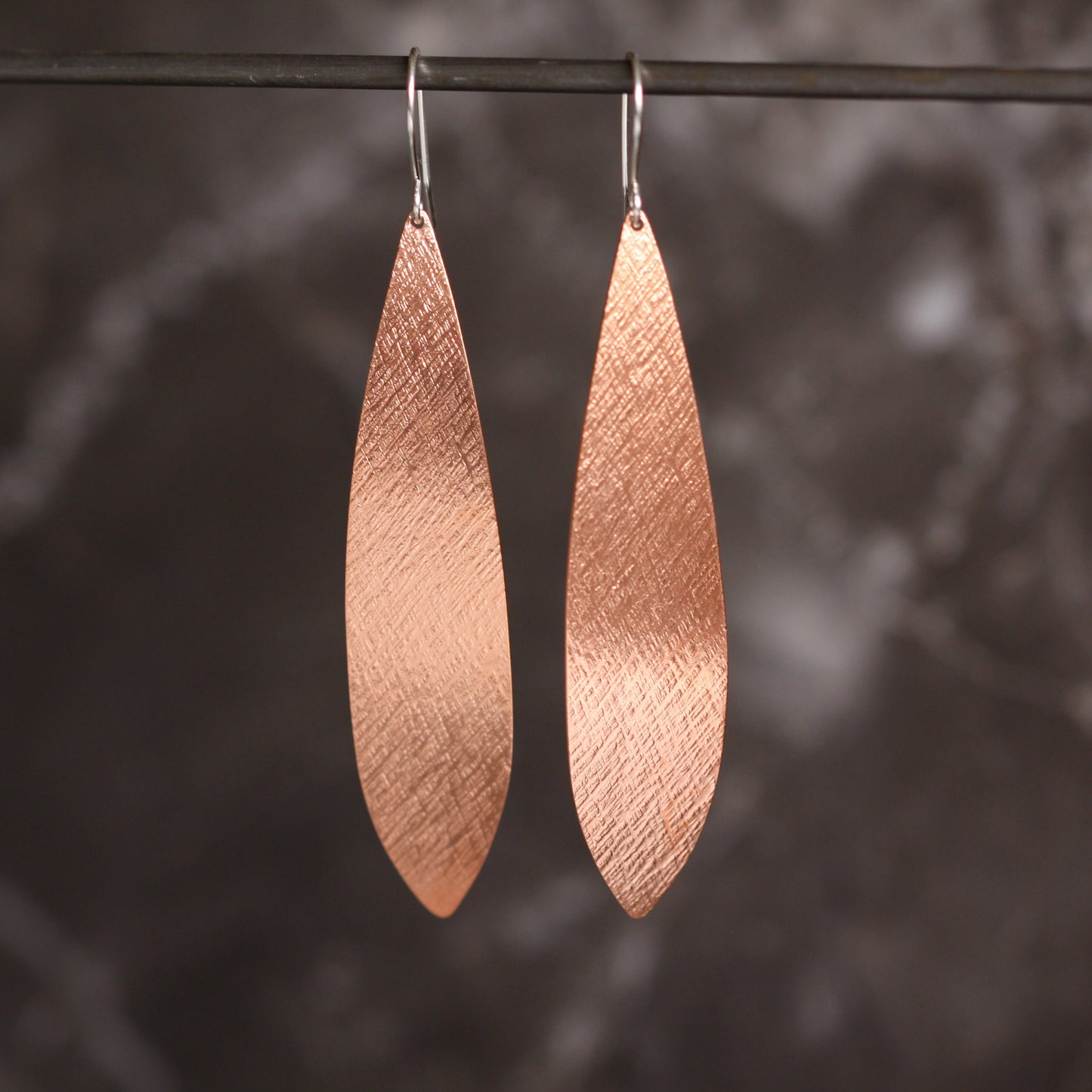Quill Earrings - Copper-dangle earrings-Blue Hour Designs