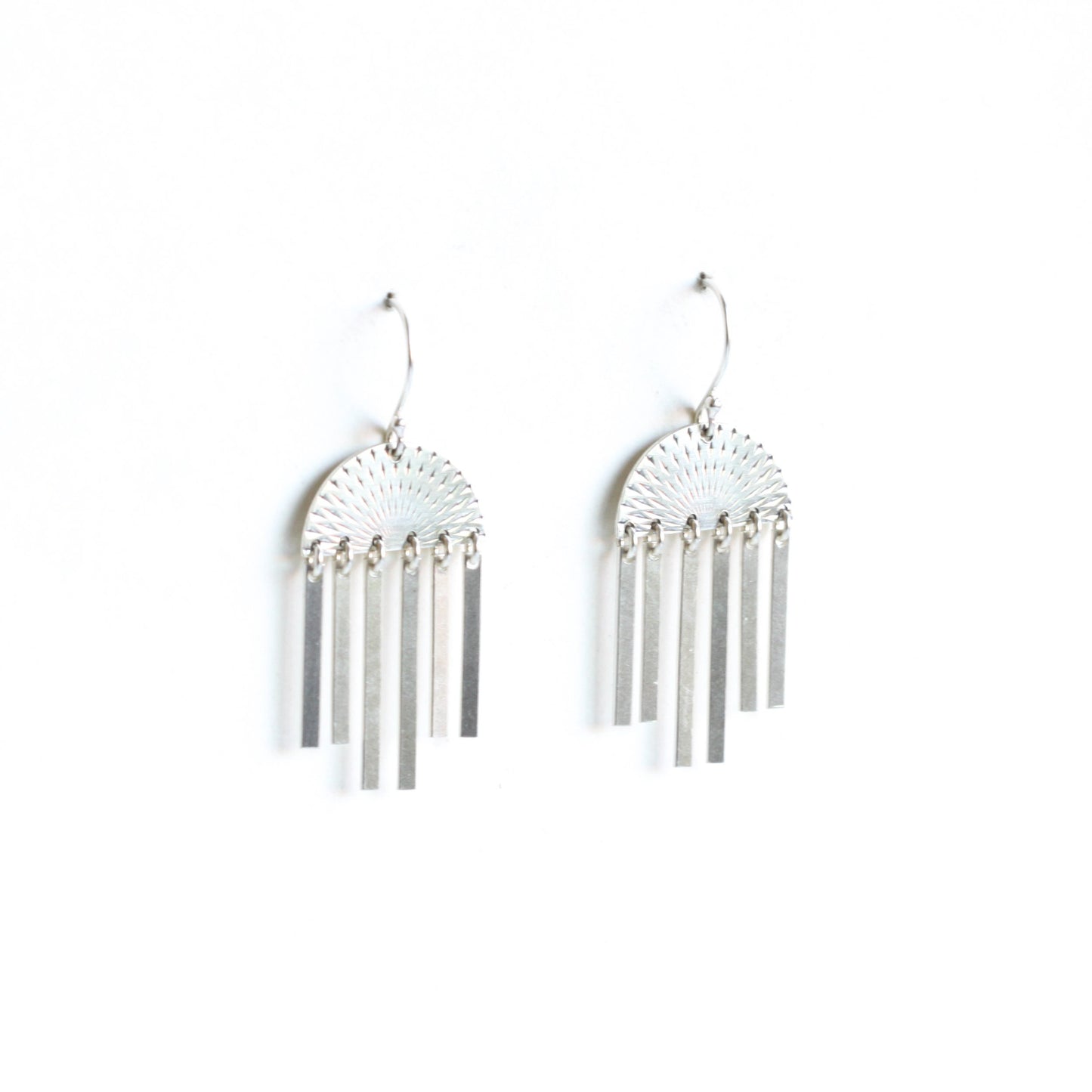Rainstorm Earrings-dangle earrings-Blue Hour Designs