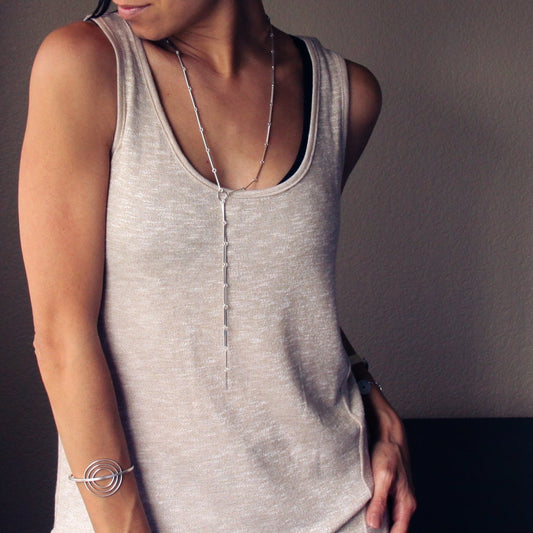 Reed Necklace-lariat necklace-Blue Hour Designs