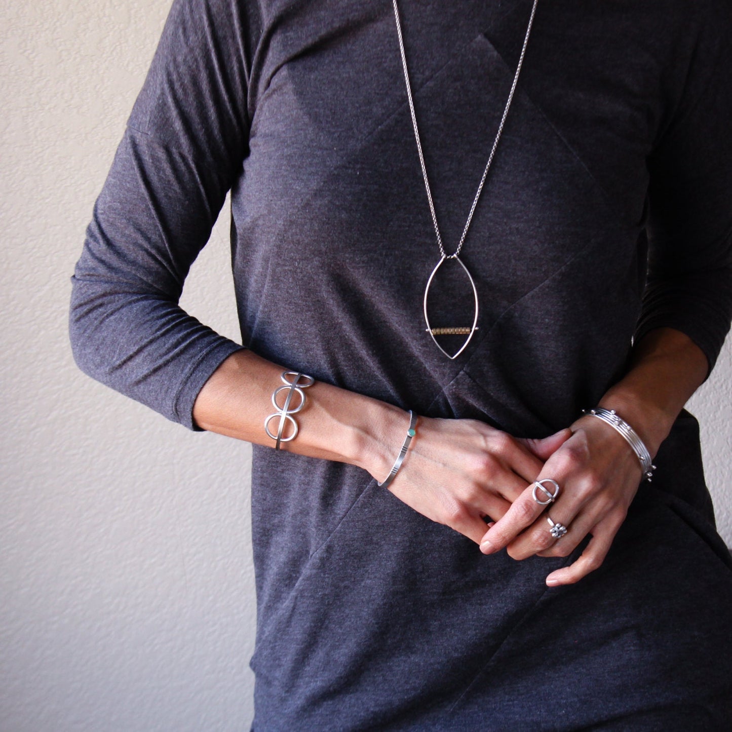 Sage Cuff-cuff bracelet-Blue Hour Designs