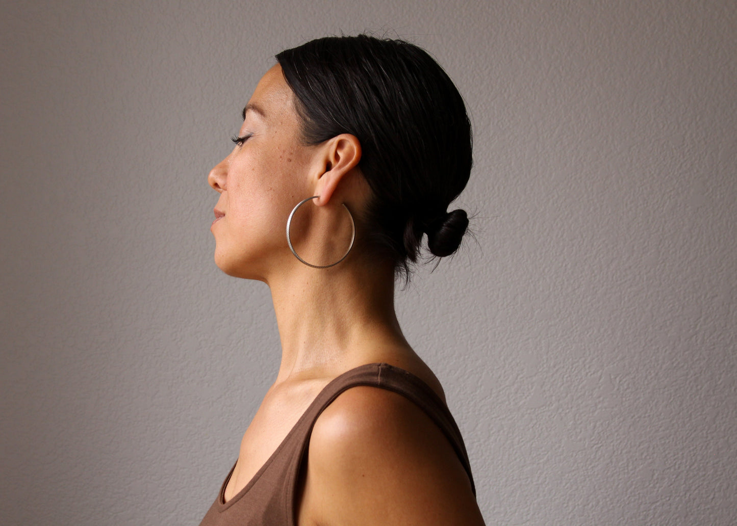 Salma Hoops – Large-hoop earrings-Blue Hour Designs