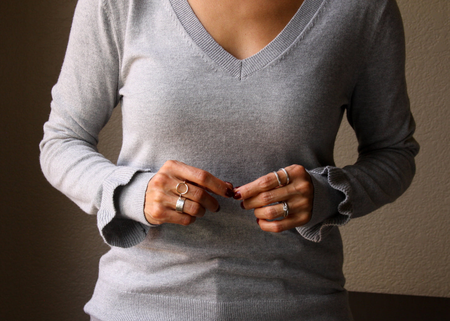 Simple Classic Circle Ring-everyday ring-Blue Hour Designs