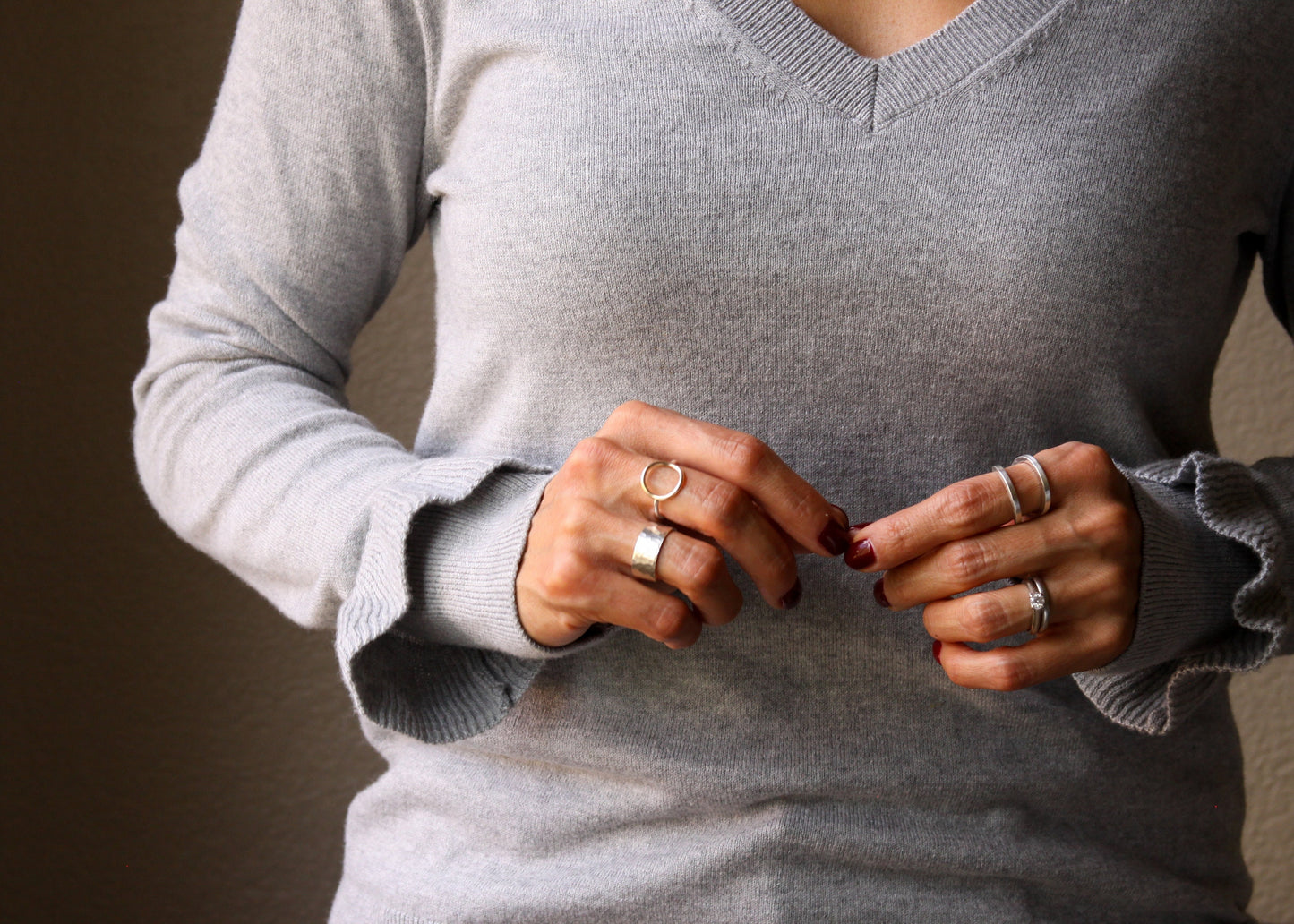 Simple Classic Circle Ring-everyday ring-Blue Hour Designs