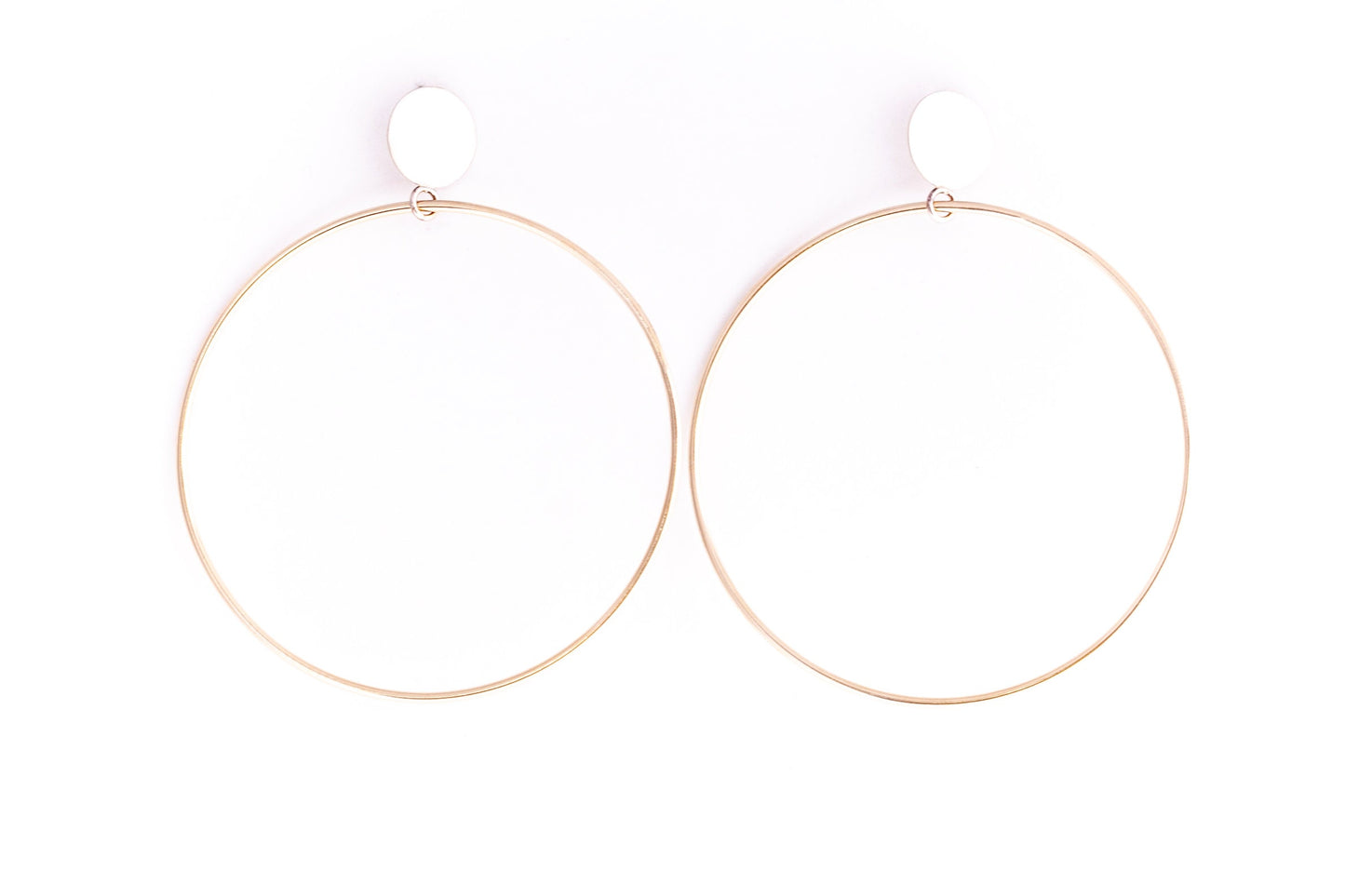 Sophia Hoops - 14K Gold-hoop earrings-Blue Hour Designs