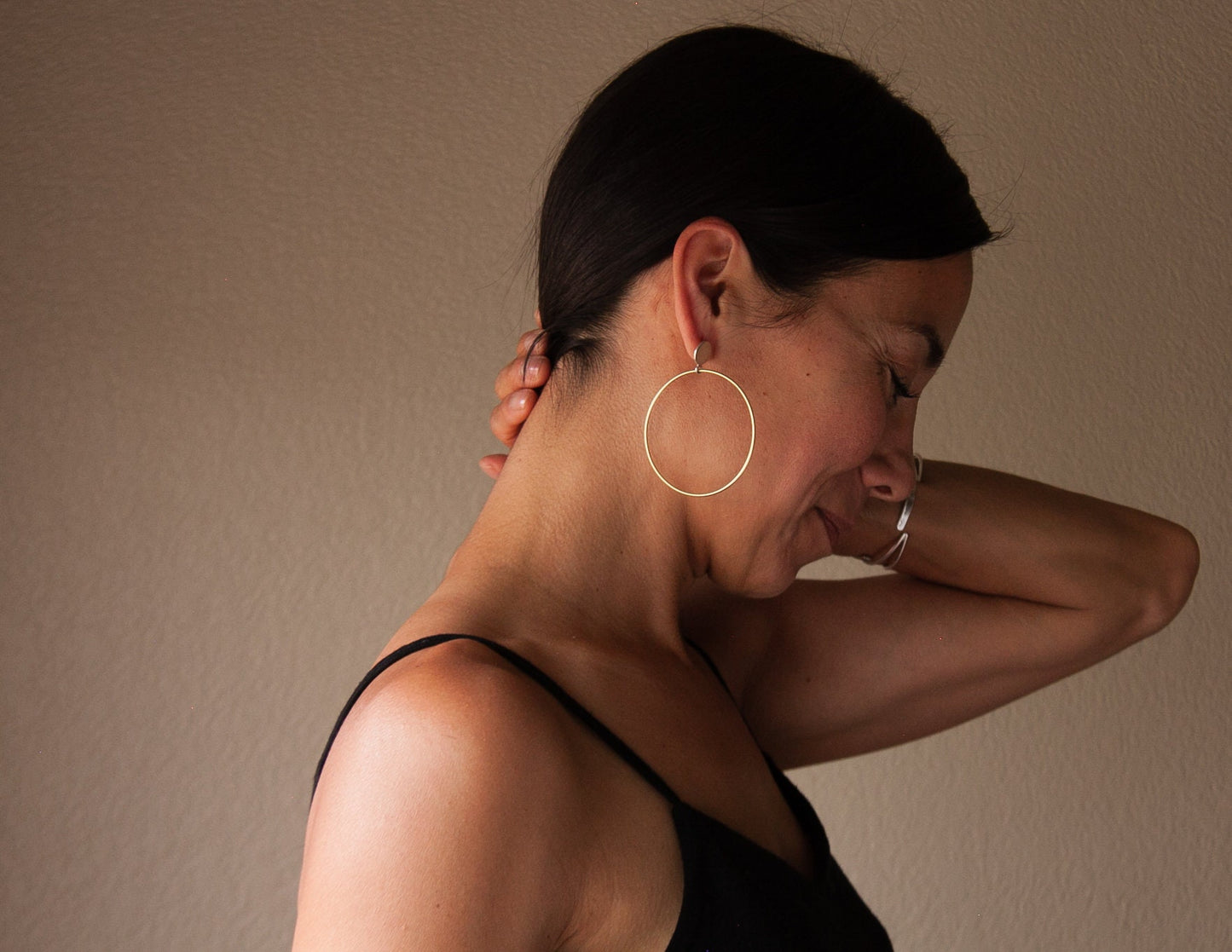 Sophia Hoops - 14K Gold-hoop earrings-Blue Hour Designs