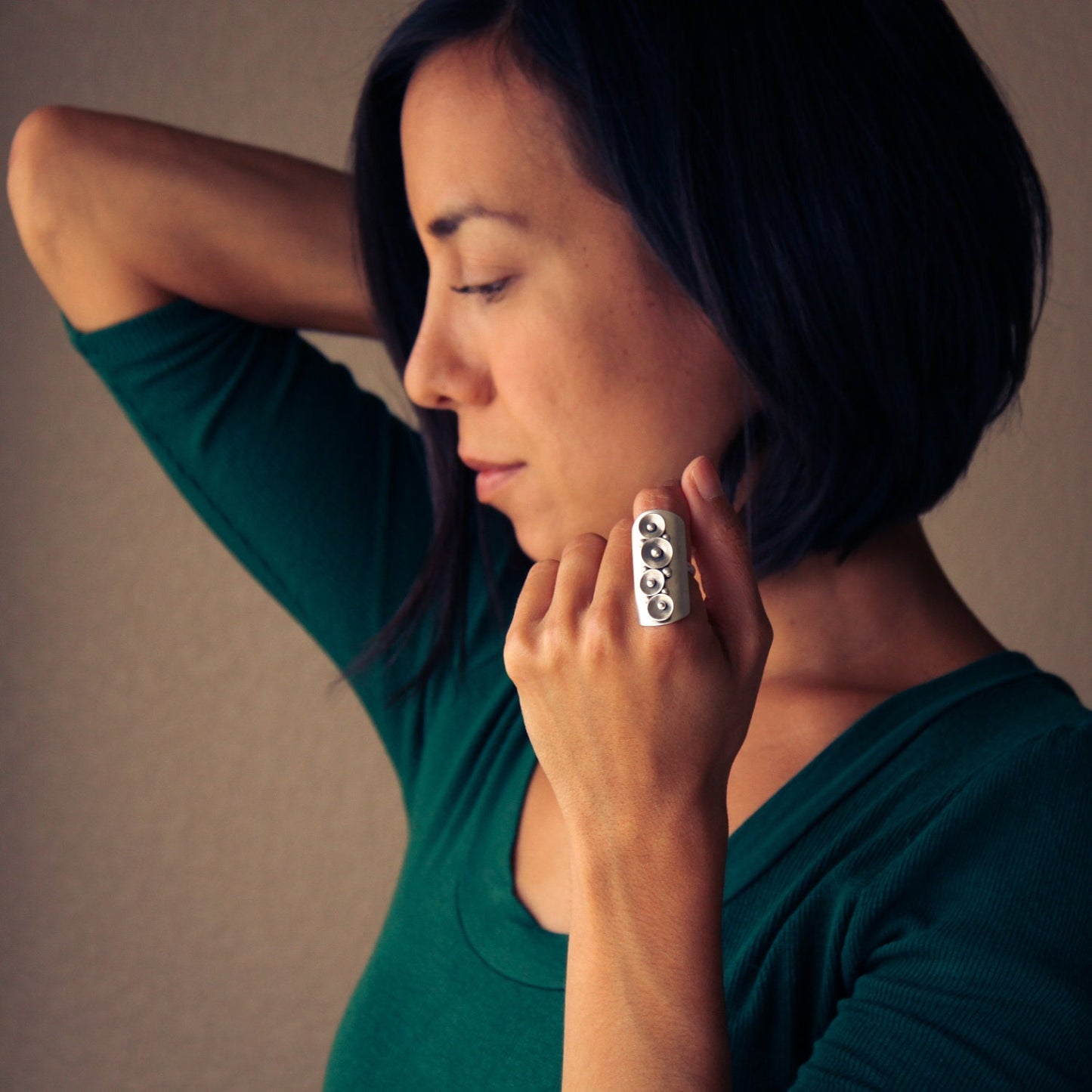 Stellar Ring-cocktail ring-Blue Hour Designs