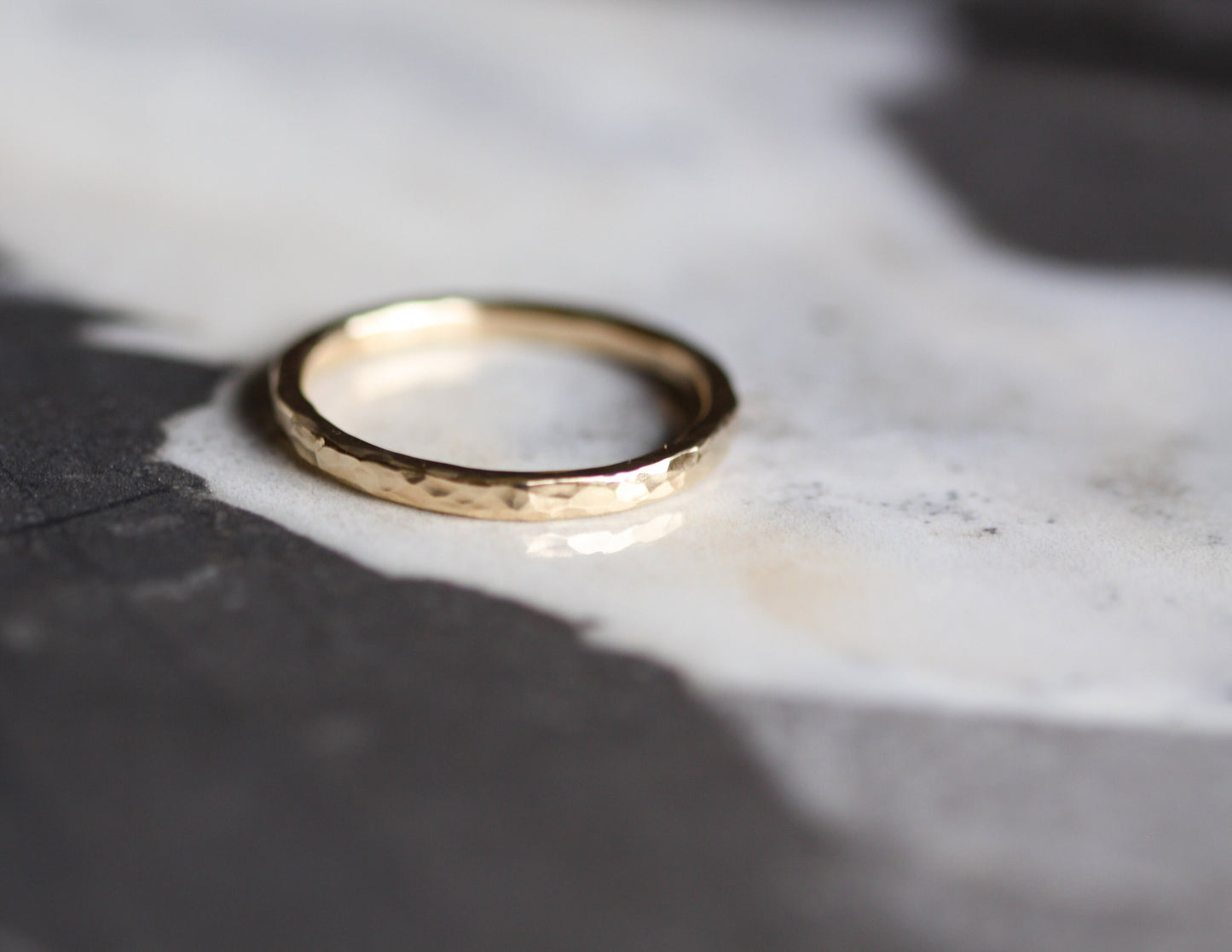 Uno Ring - 14KY Gold-stacking ring-Blue Hour Designs