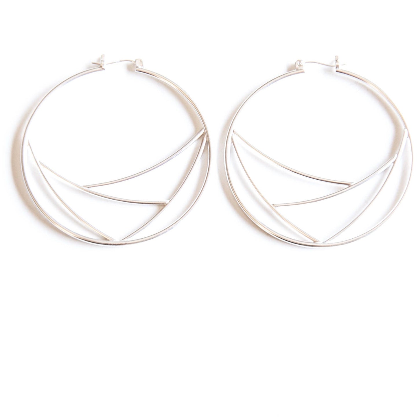 Web Hoops-hoop earrings-Blue Hour Designs