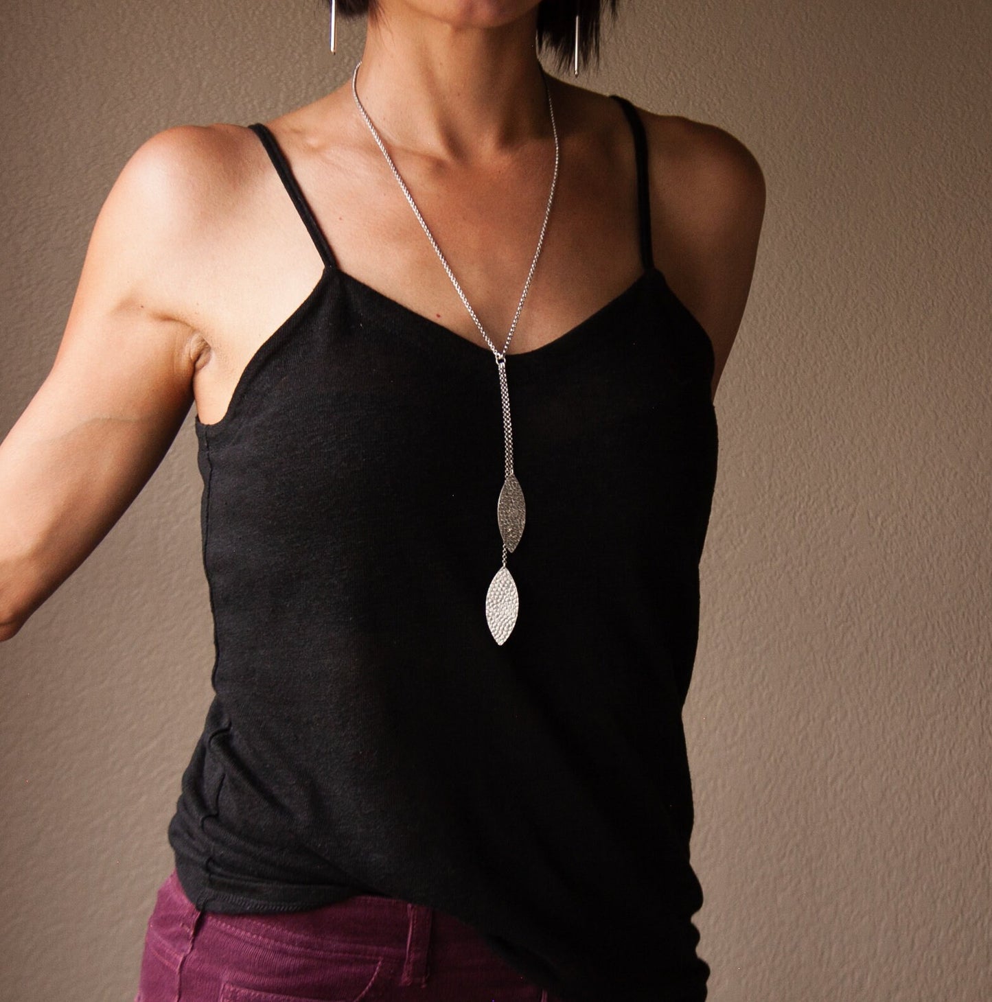 Willow Necklace-lariat necklace-Blue Hour Designs