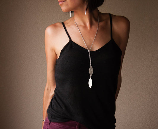 Willow Necklace-lariat necklace-Blue Hour Designs