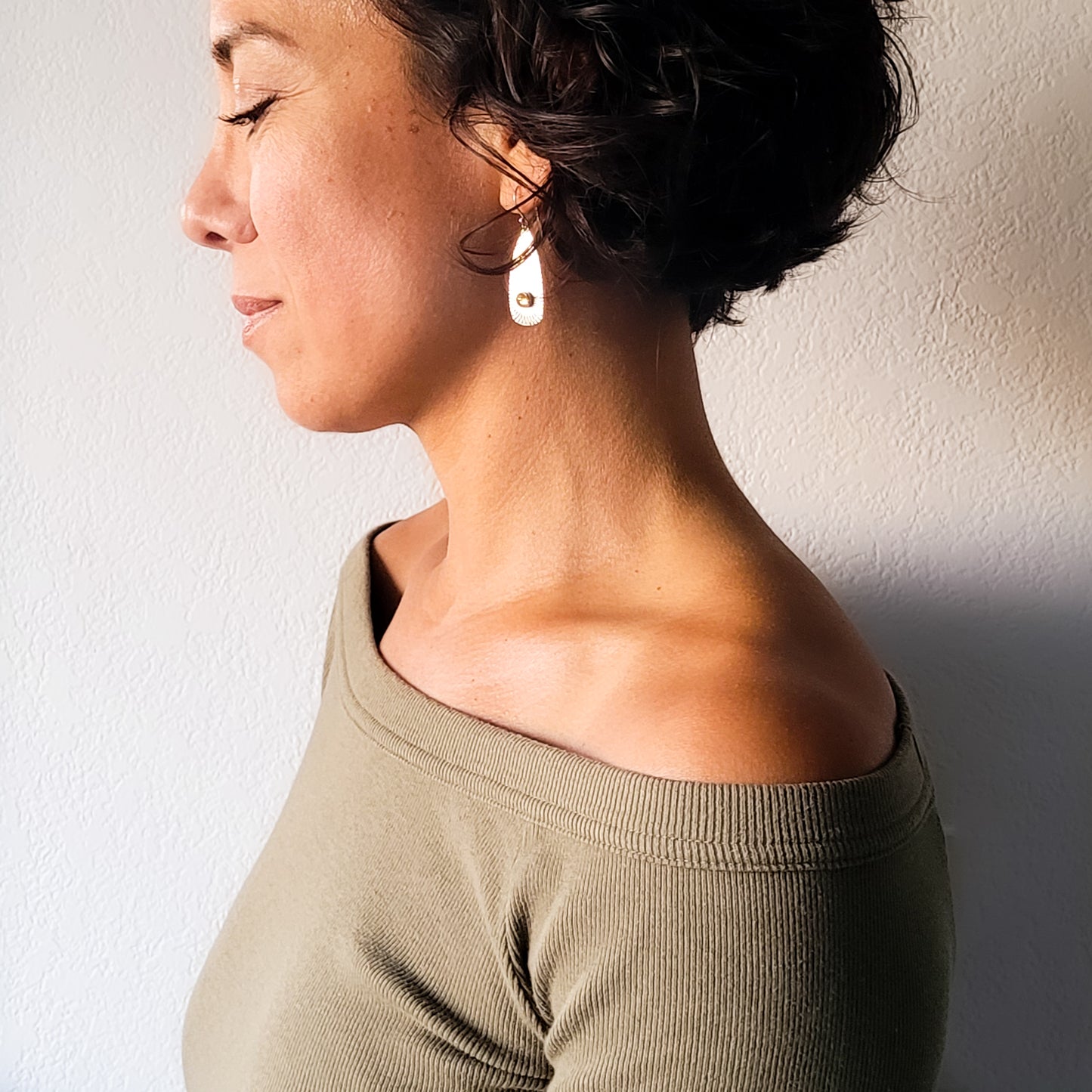 Llovera Earrings - Citrine
