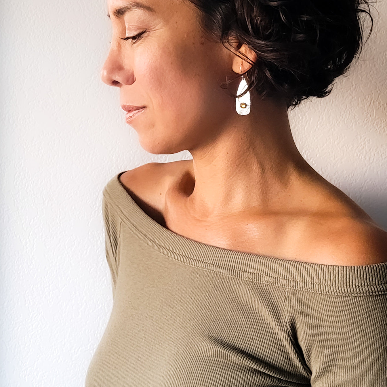 Llovera Earrings - Citrine