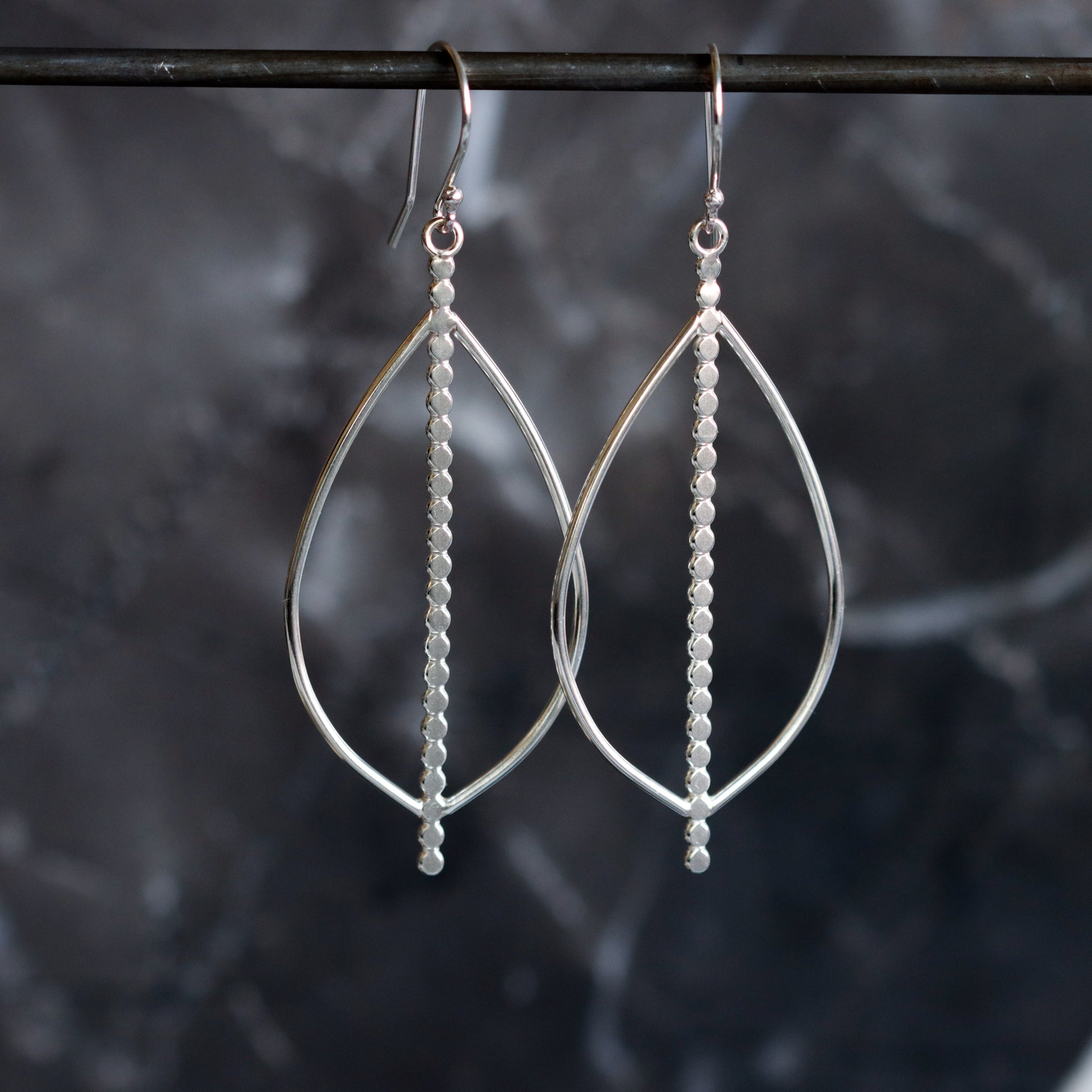 Acoustic Drop Earrings-dangle earrings-Blue Hour Designs