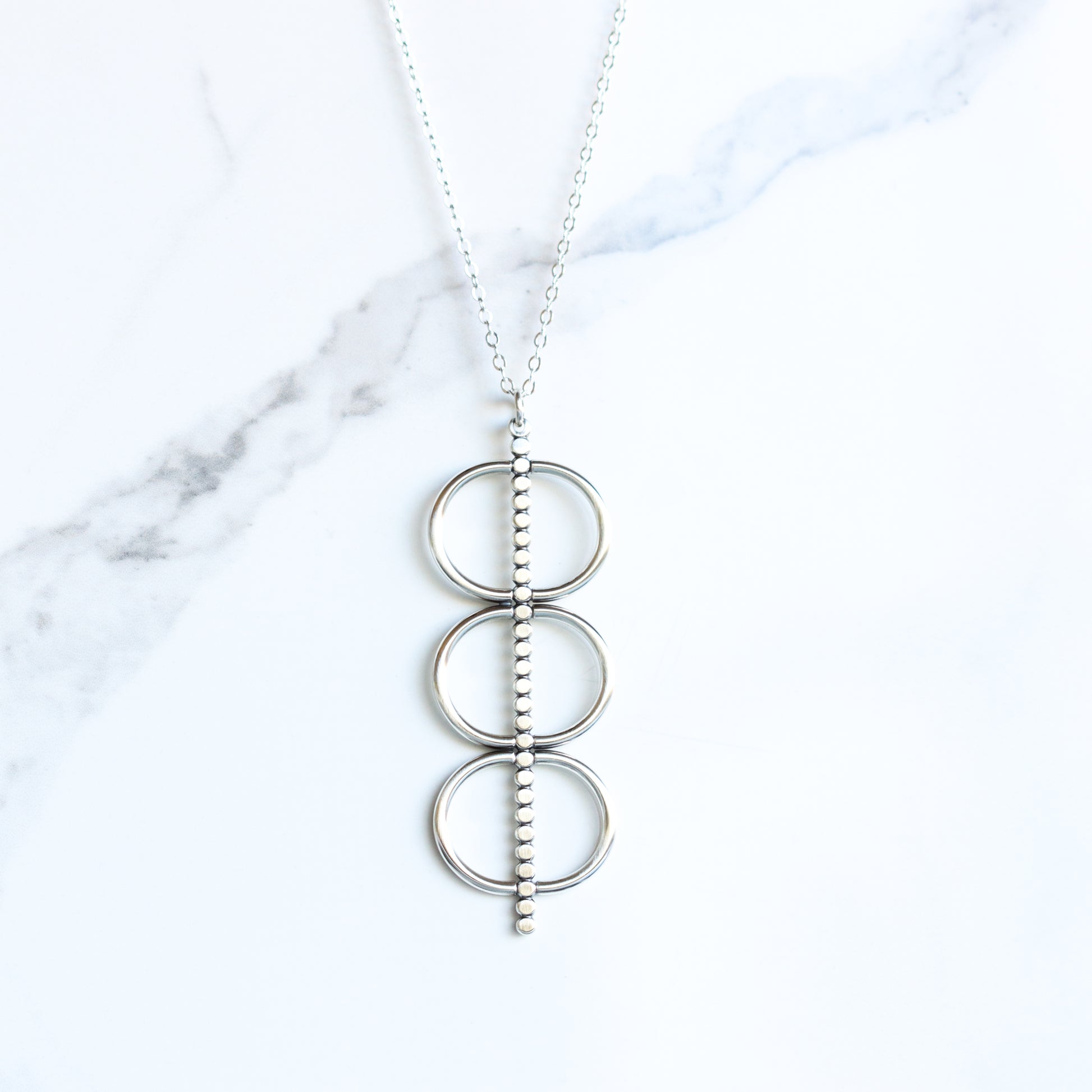 Acoustic Necklace-pendant necklace-Blue Hour Designs