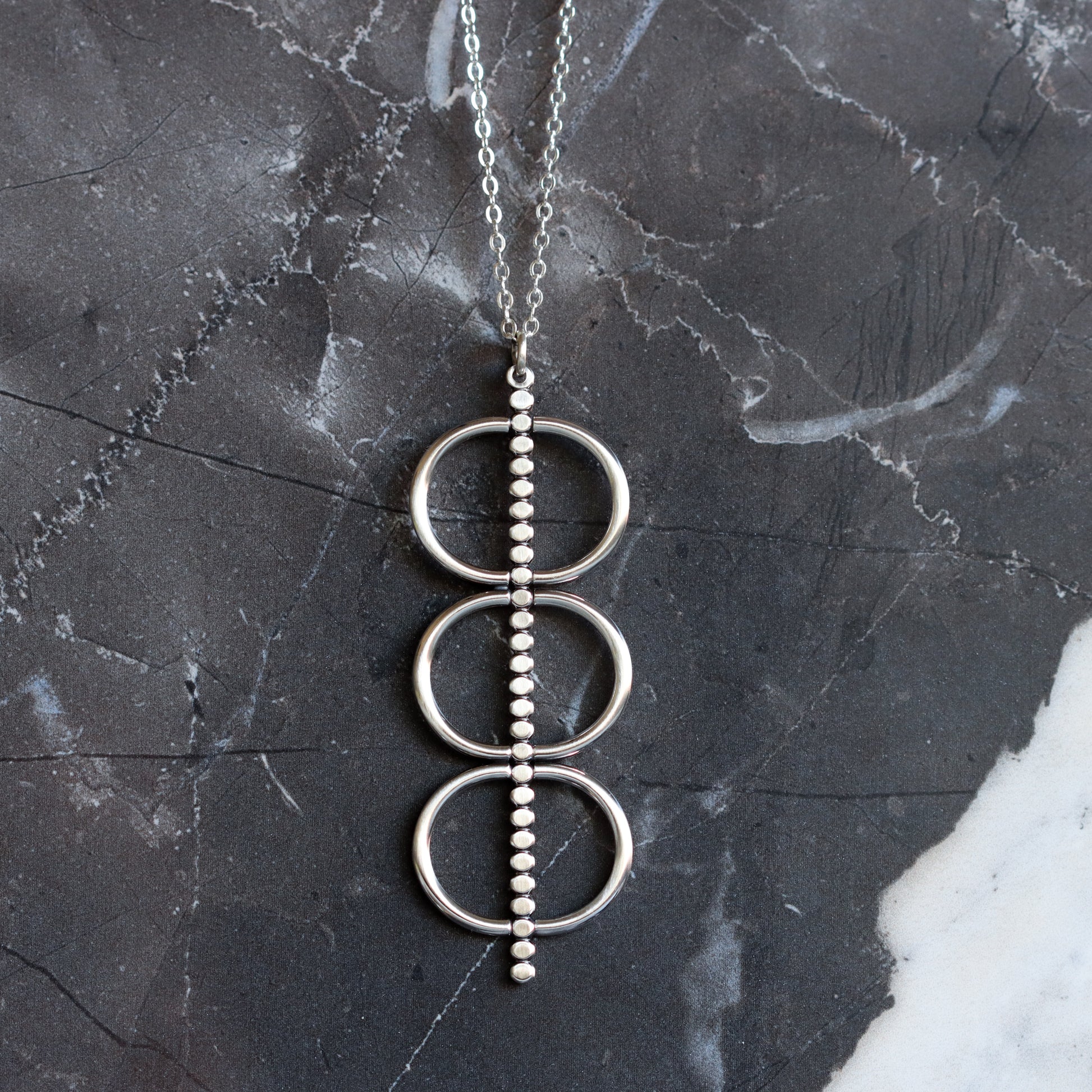 Acoustic Necklace-pendant necklace-Blue Hour Designs
