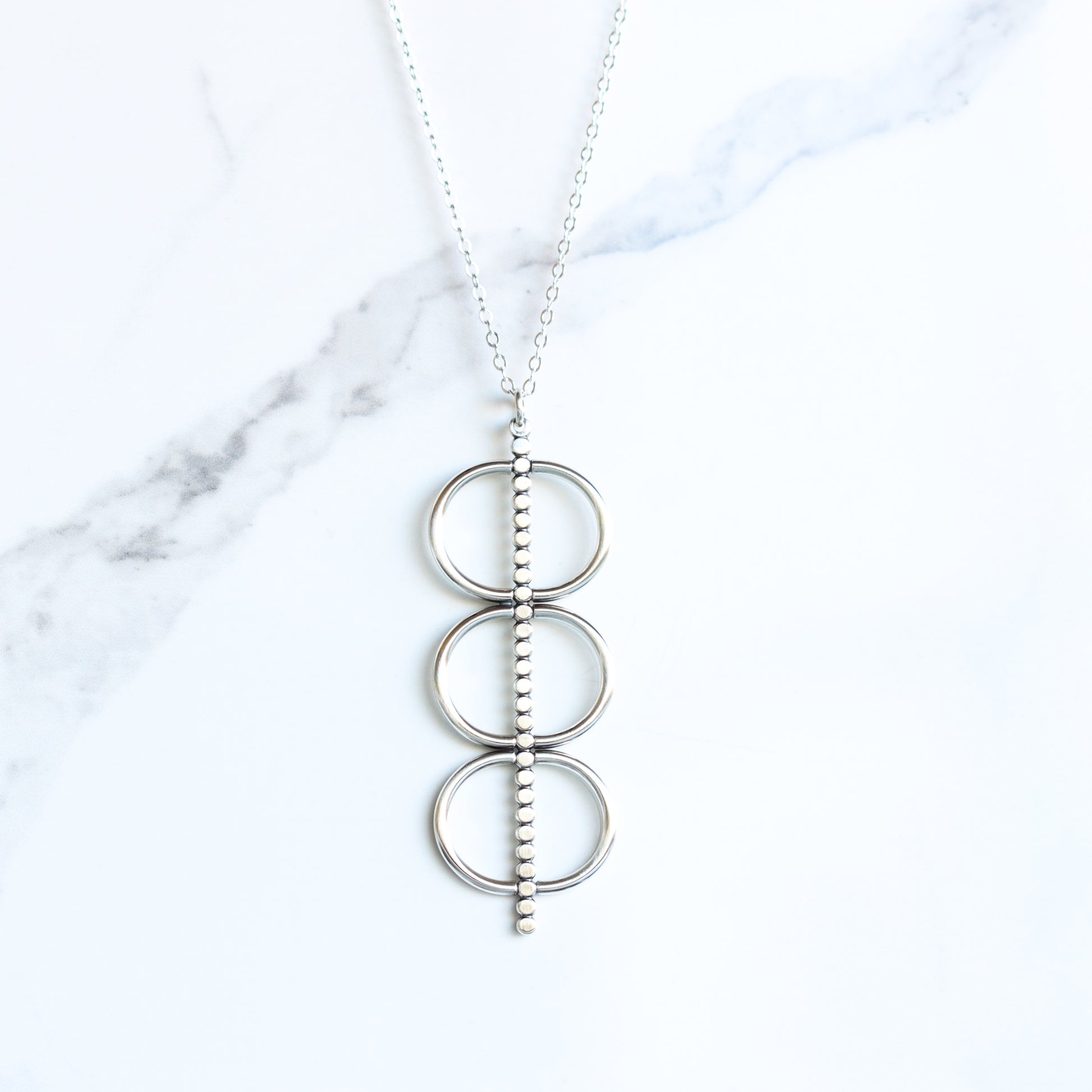 Acoustic Necklace-pendant necklace-Blue Hour Designs