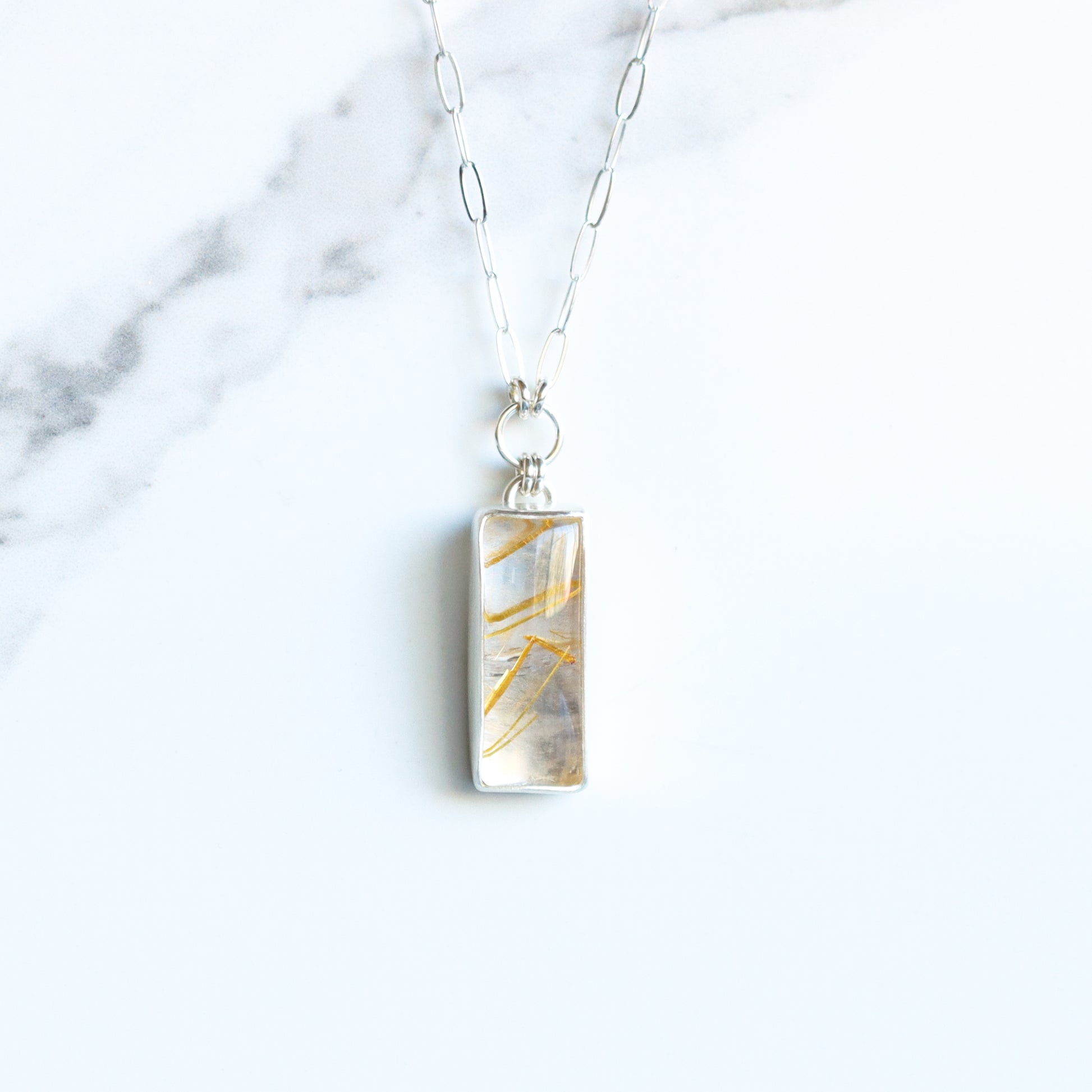 Aura Necklace 3 - OOAK-pendant necklace-Blue Hour Designs
