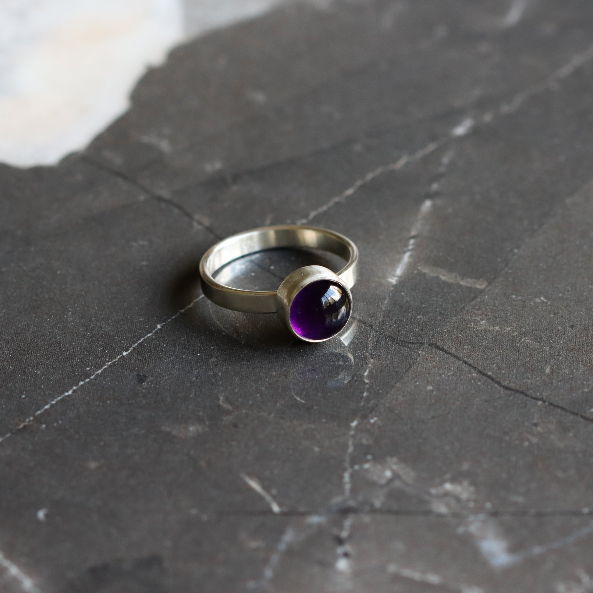 Balance Ring - Amethyst-stacking ring-Blue Hour Designs
