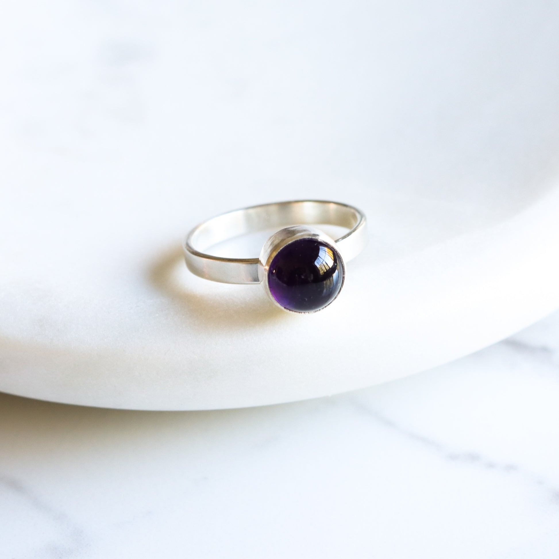 Balance Ring - Amethyst-stacking ring-Blue Hour Designs