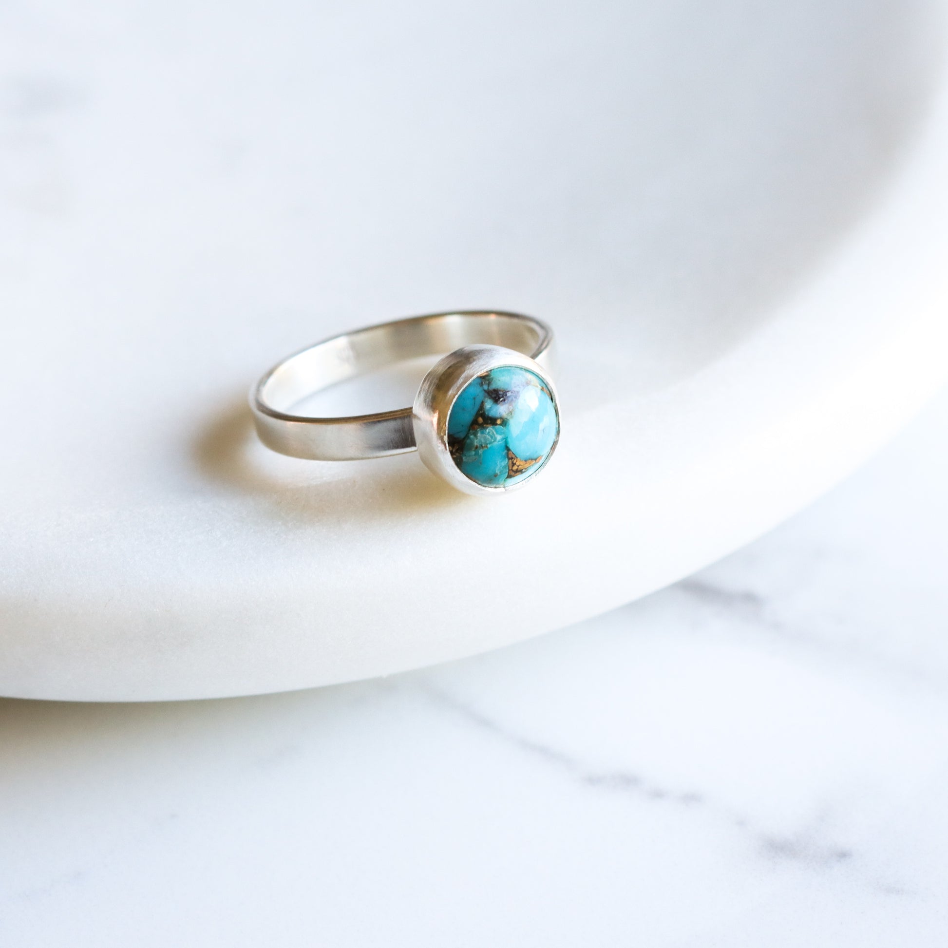 Balance Ring - Turquoise-stacking ring-Blue Hour Designs
