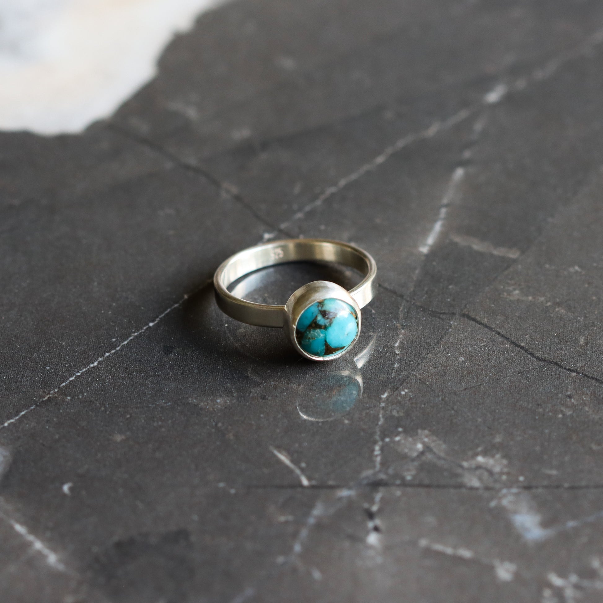 Balance Ring - Turquoise-stacking ring-Blue Hour Designs