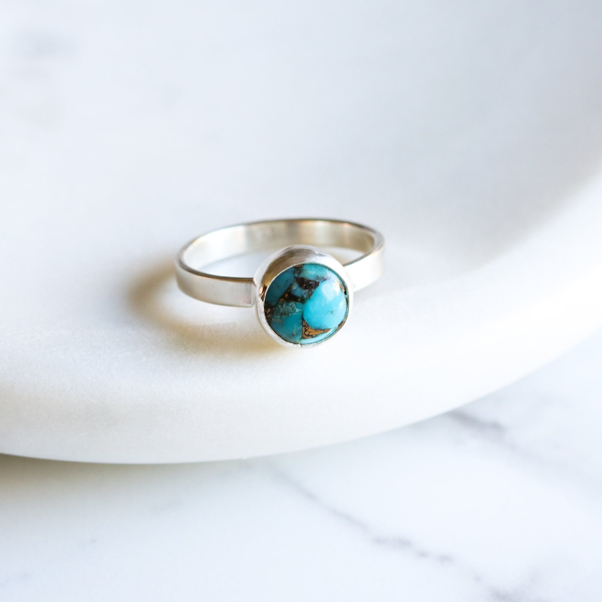 Balance Ring - Turquoise-stacking ring-Blue Hour Designs